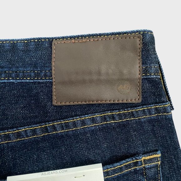 AG Adriano Goldschmied B-Type II Straight Denim Jeans Men's 37X32 Dark Wash New - Picture 8 of 11